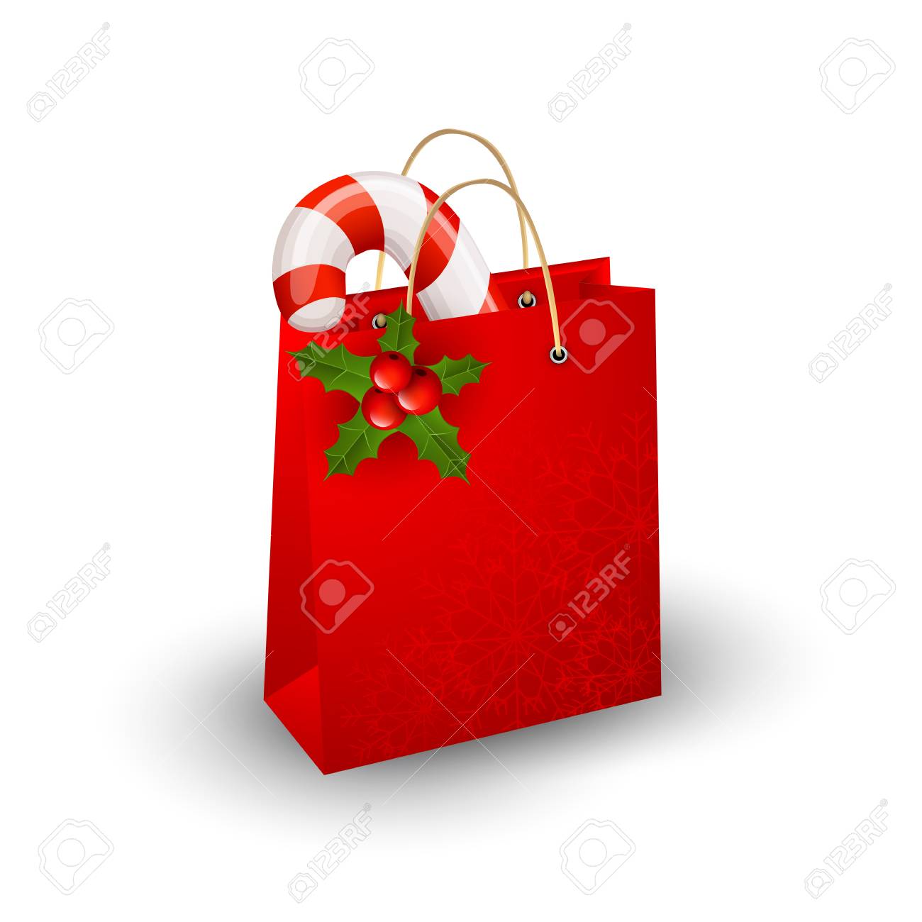 クリスマス紙袋 のイラスト素材 ベクタ Image