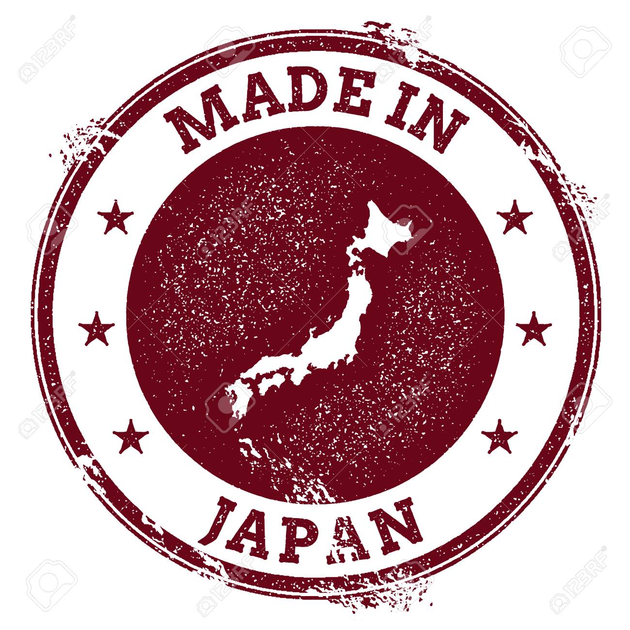 日本のベクトルのシール ビンテージ国地図スタンプです グランジ日本テキストとマップ ベクター グラフィックで作られたゴム印 のイラスト素材 ベクタ Image