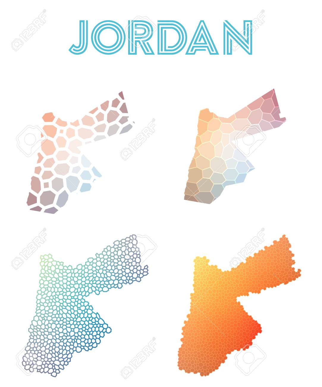 jordan polygonal map jordan polygonal maps for infographics presentation maps