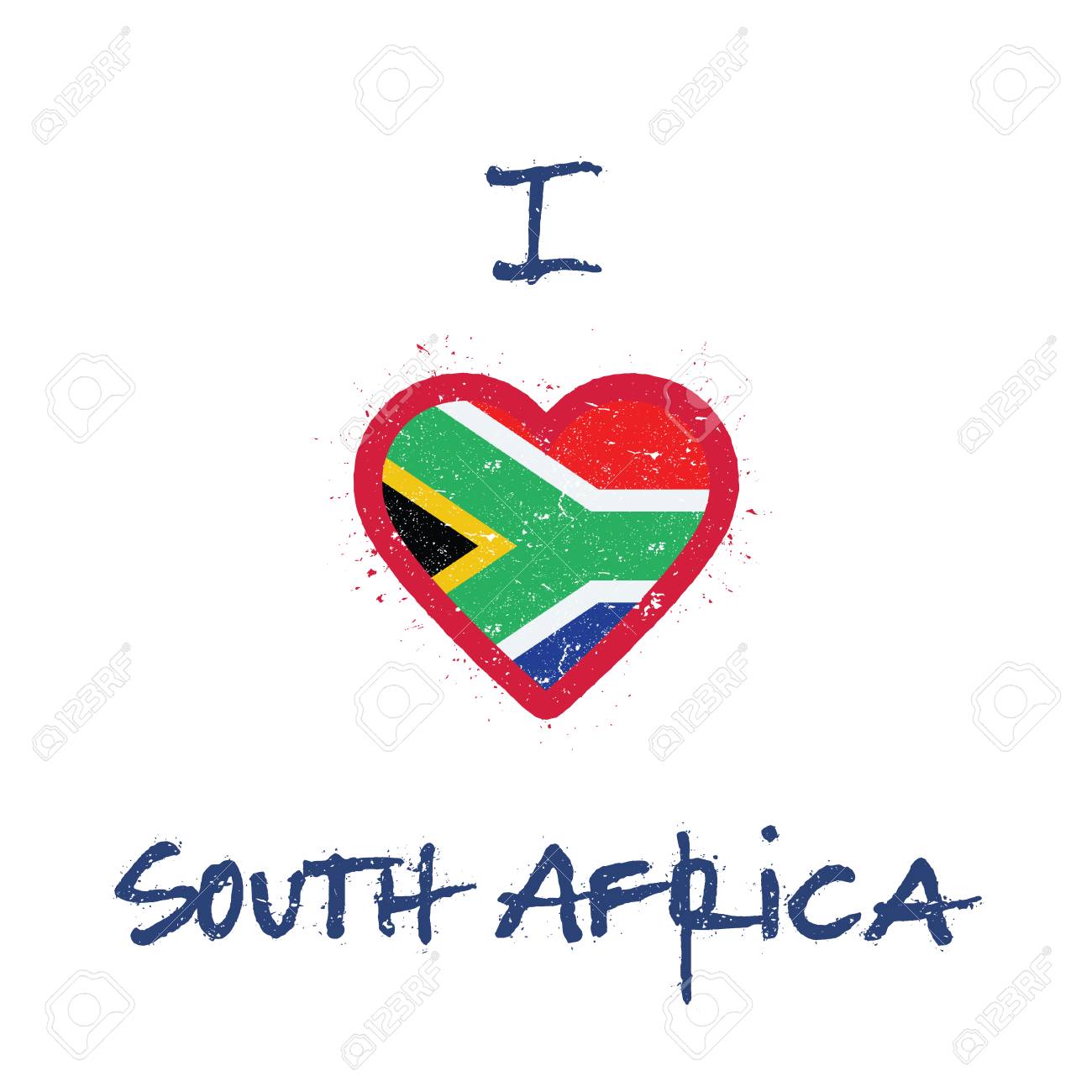 I Love Heart South Africa T-Shirt