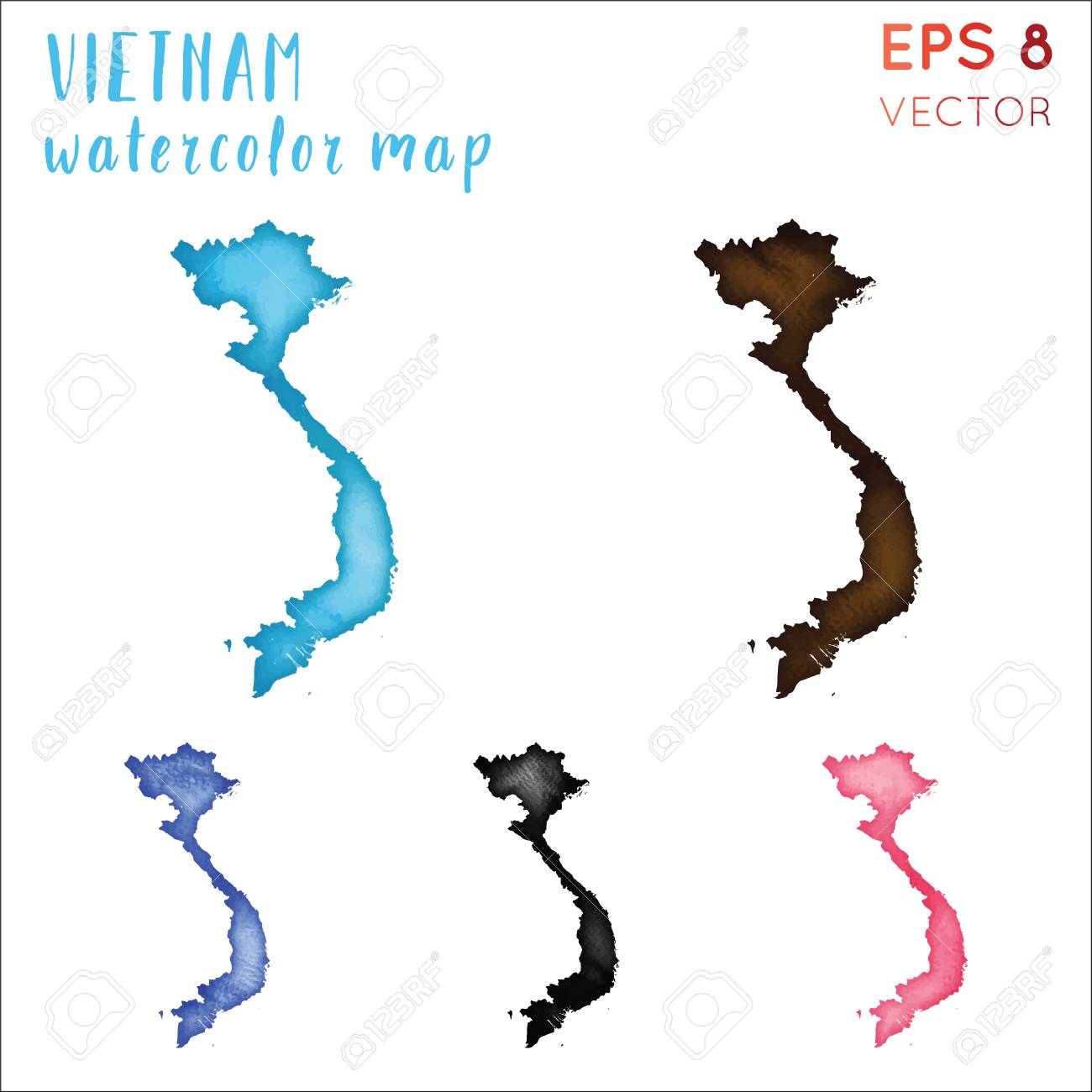 Cute Vietnam map