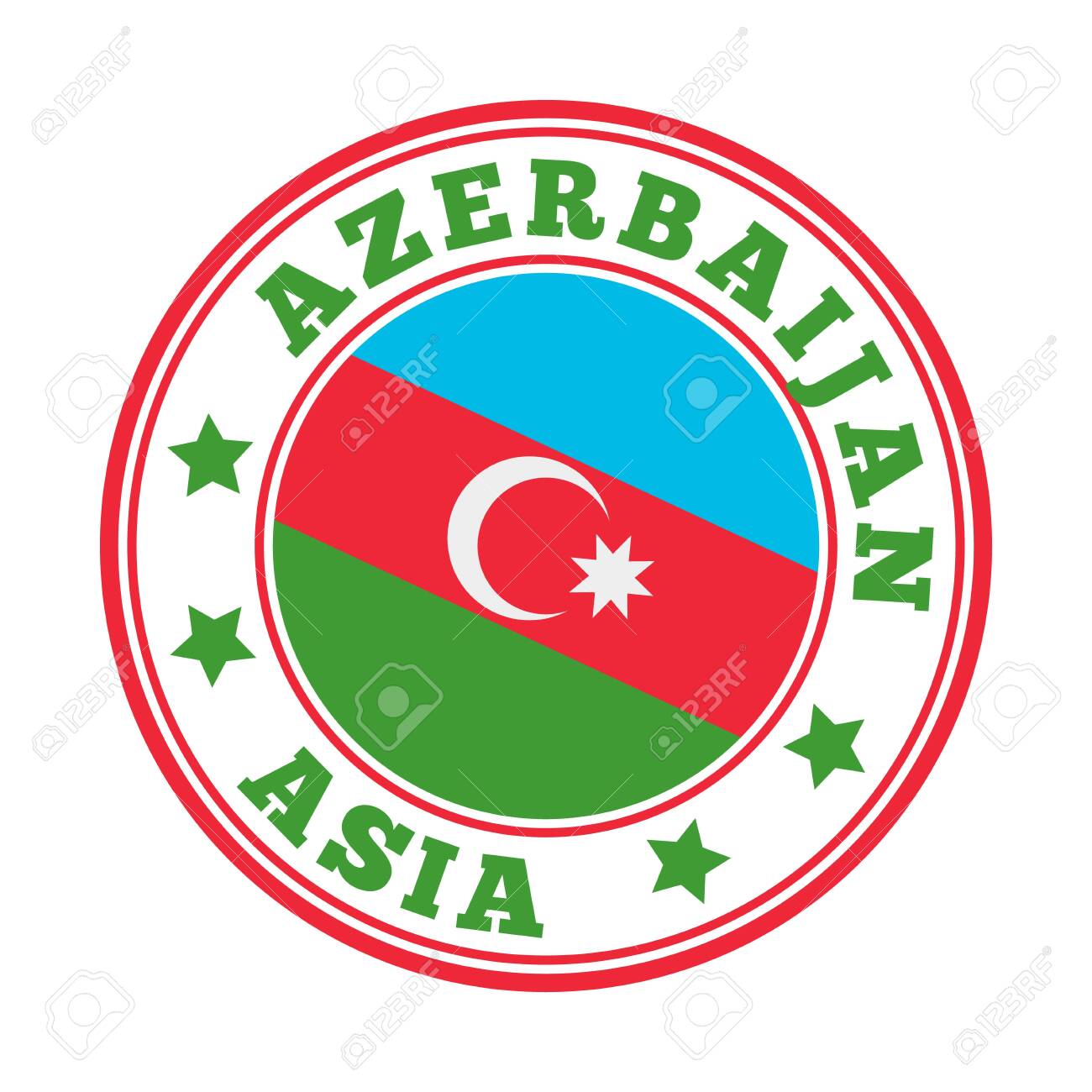 SUMGAYIT AZERBAIJAN Aluminum Street Sign Azerbaijani flag city country road wal
