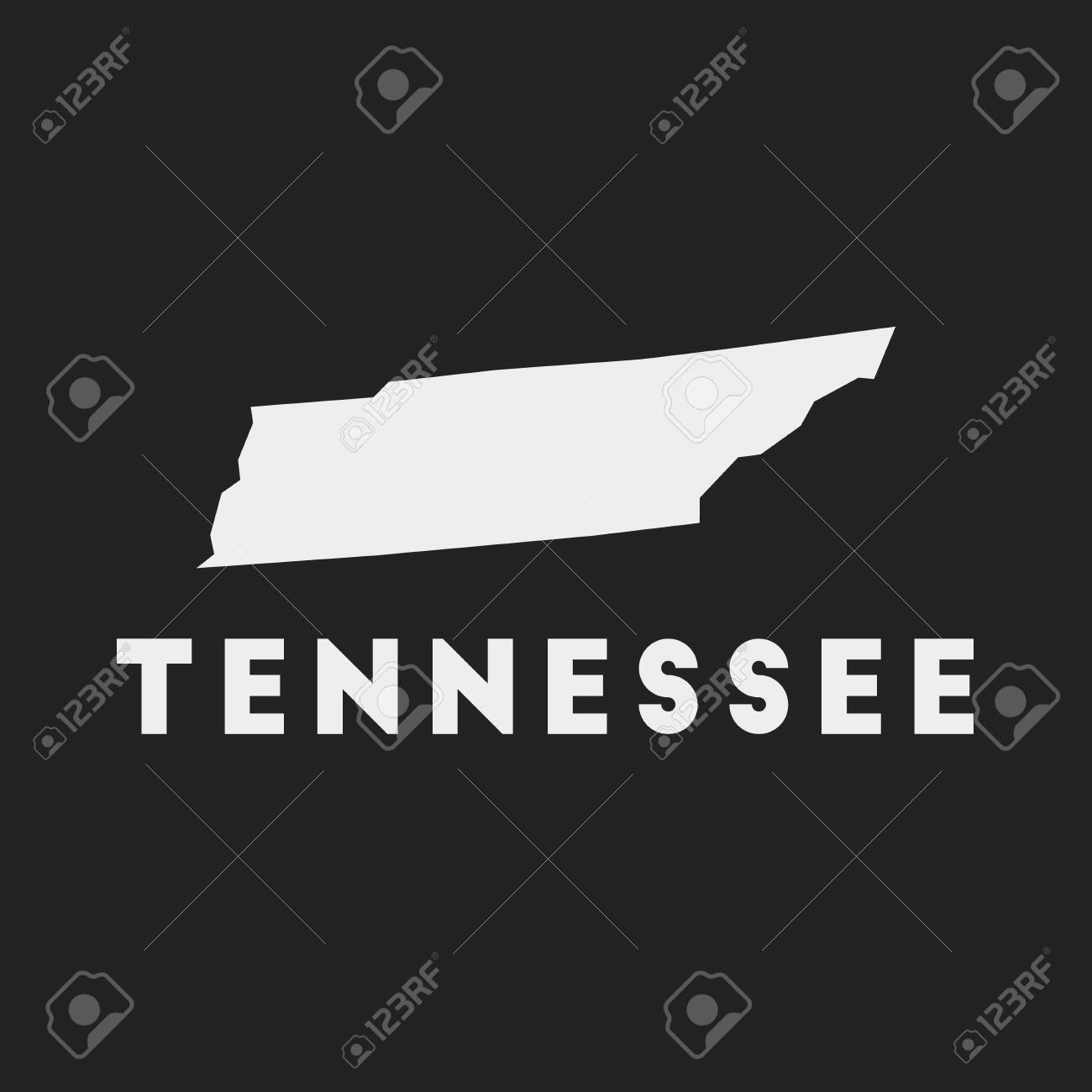Tennessee Map Shape United States America Stock Vector (Royalty Free)  2333611349 | Shutterstock, image size:1300x1300
