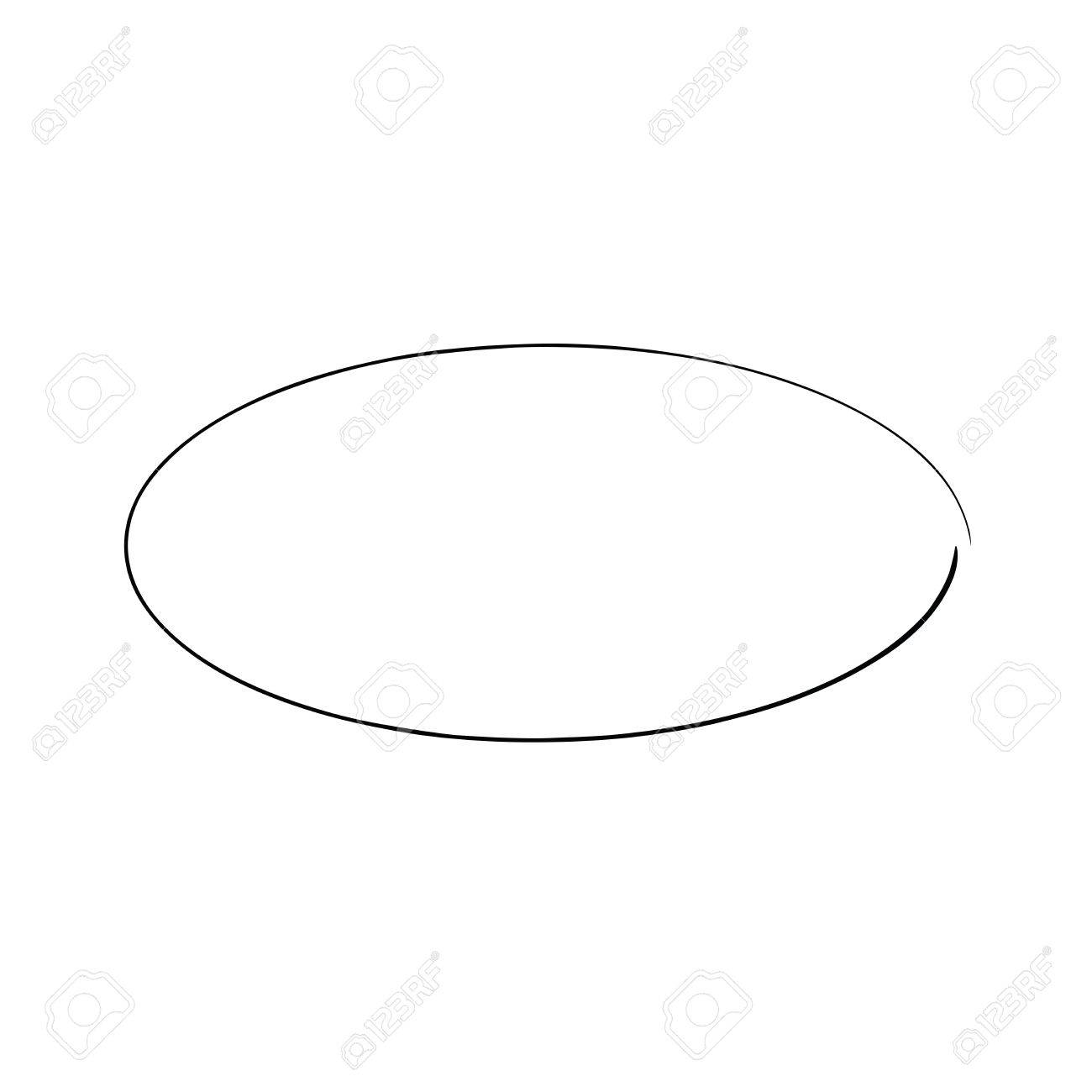 グランジ ベクトル フレーム楕円形 インク楕円形フレーム 古いフレーム 楕円形のベクトルの背景 のイラスト素材 ベクタ Image