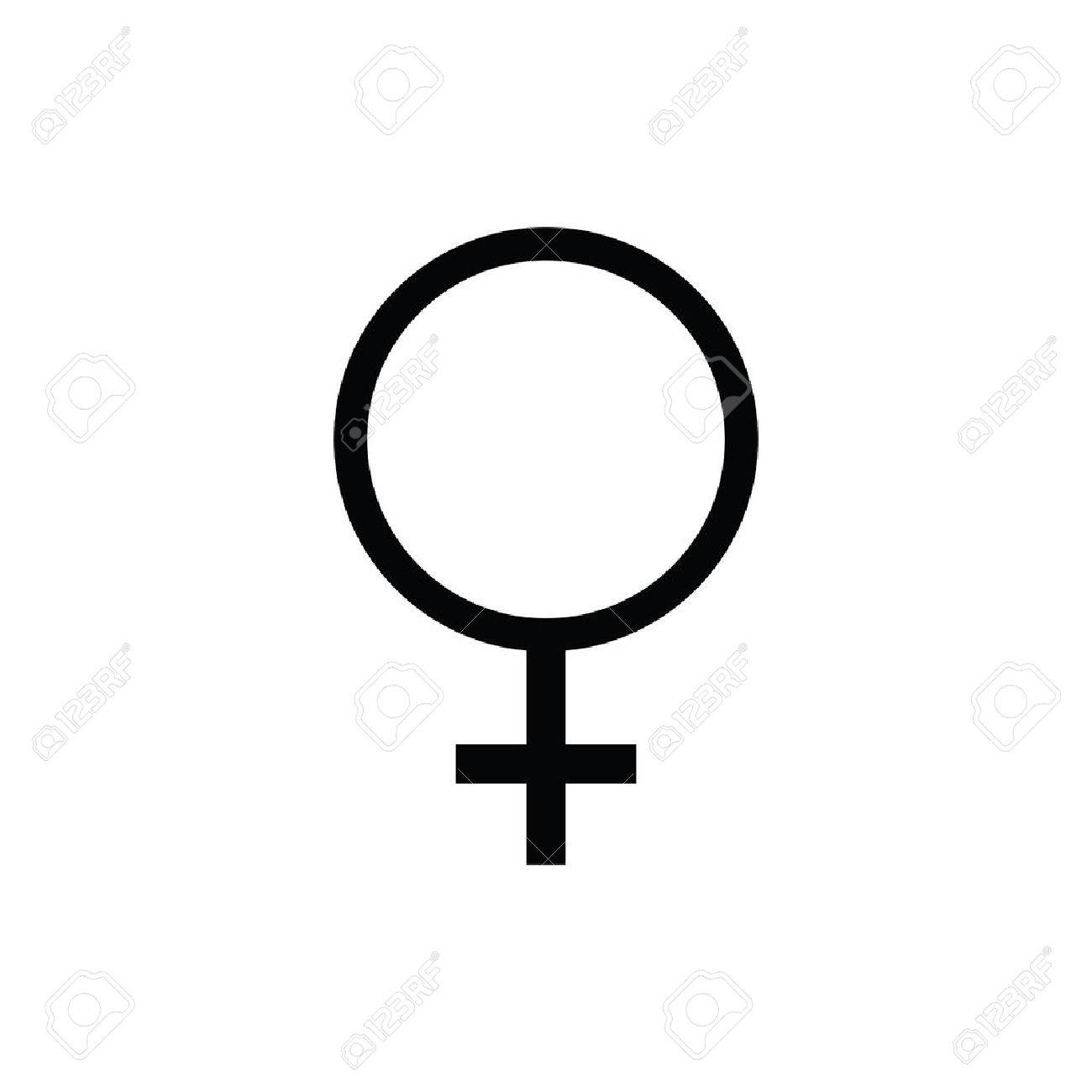 Female Symbol Icon, Woman Symbol Icon, Female Black Royalty Free SVG,  Cliparts, Vectors, And Stock Illustration. Image 56107129.