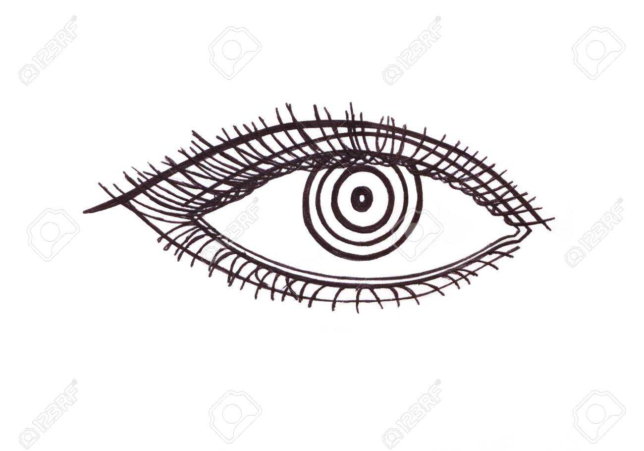 drawn eye graphic style