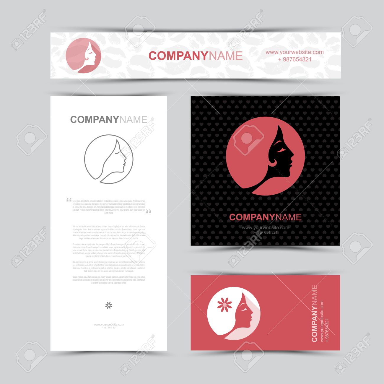 beauty salon business cards