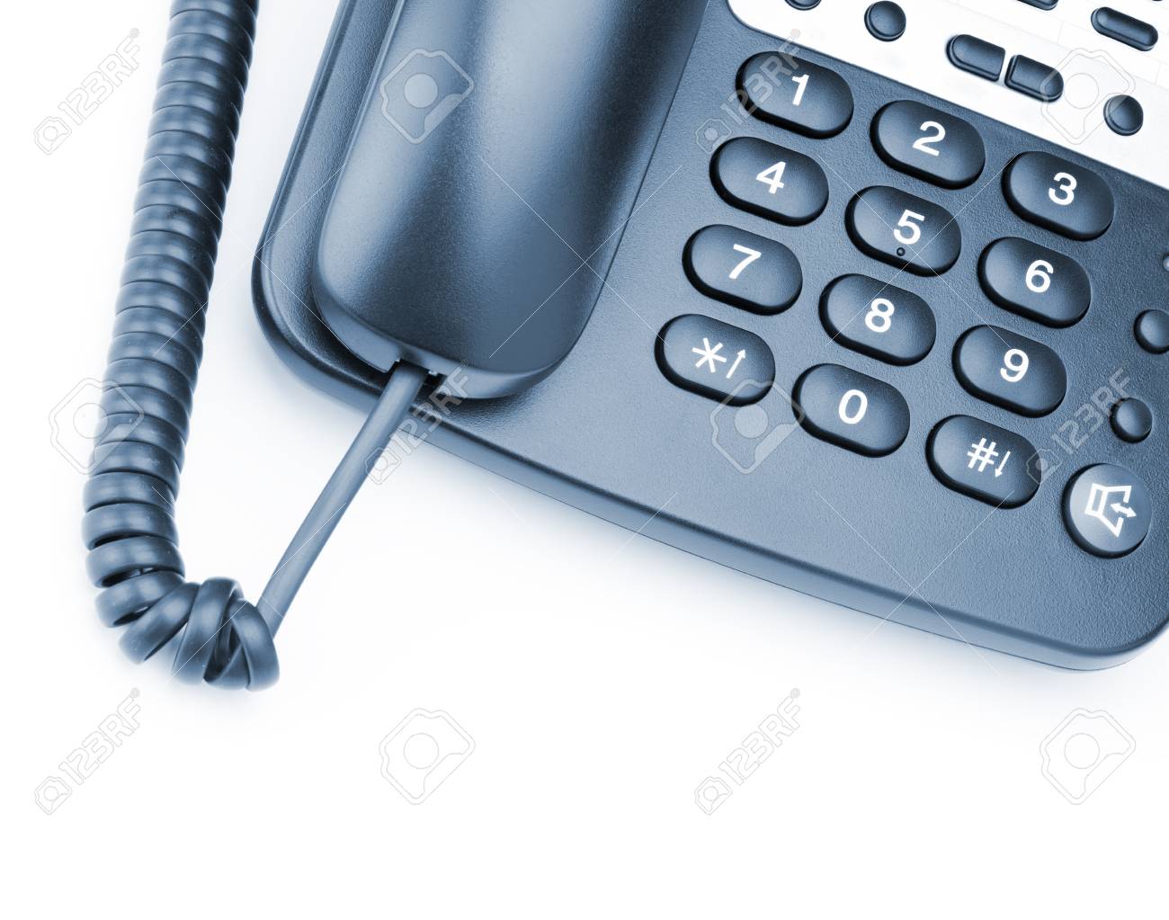 携帯電話は 白で隔離 現代の電話 高詳細な写真 トーン ブルー の写真素材 画像素材 Image