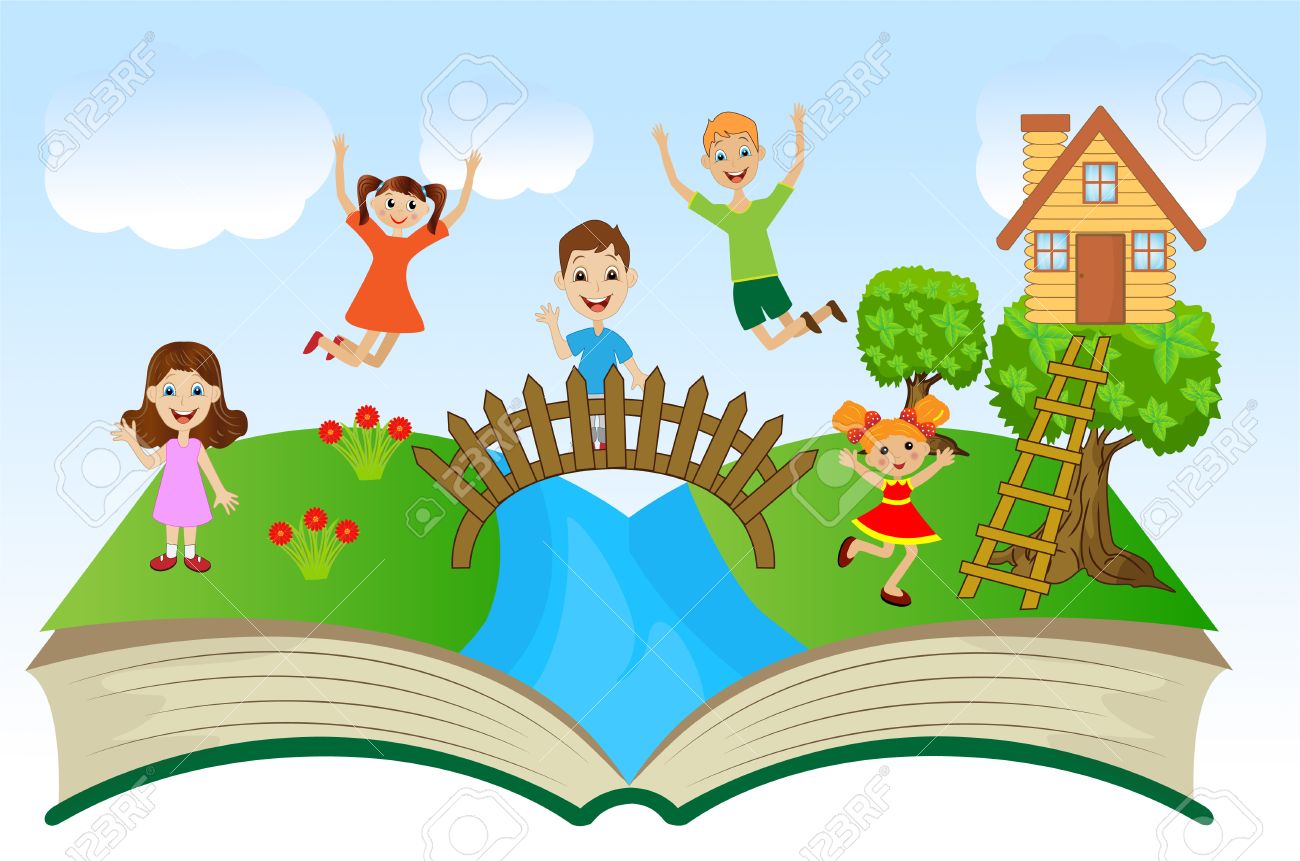 子供たちと夏の風景 ベクトル イラスト帳を開くのイラスト素材 ベクタ Image 子供たちと夏の風景 ベクトル イラスト帳を開くのイラスト素材 ベクタ Image