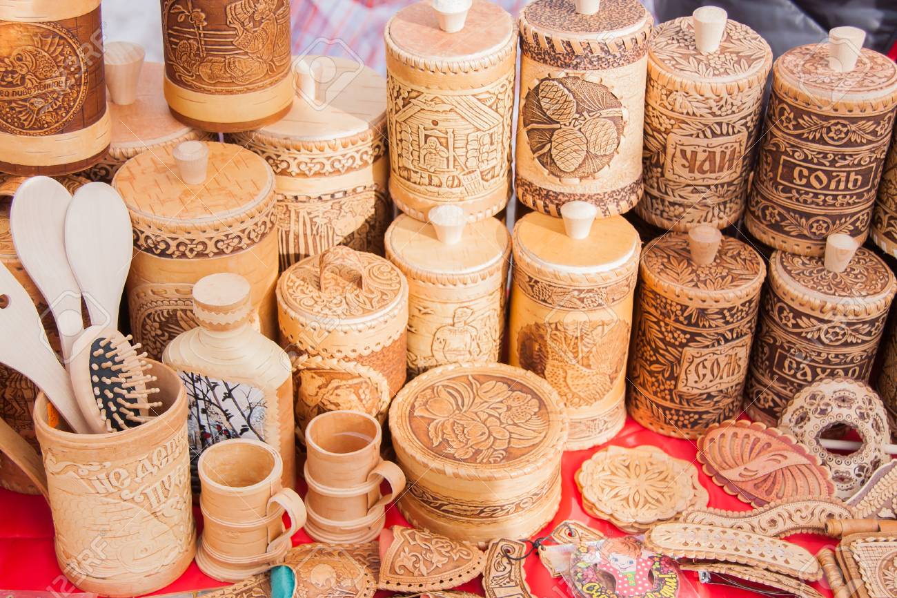 Perm Russland 13 März 2016 Handelszähler Mit Dekorativen