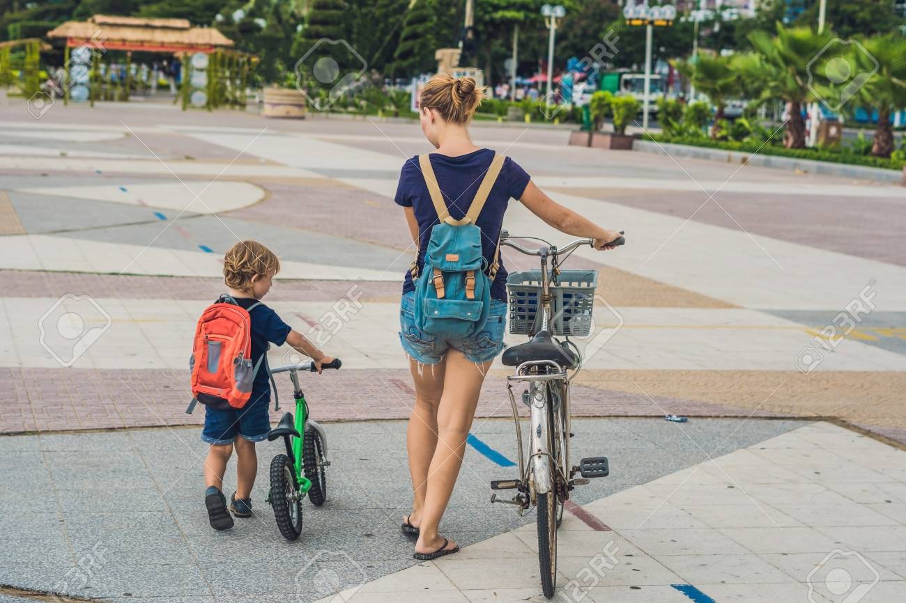 bicycle for mom and child