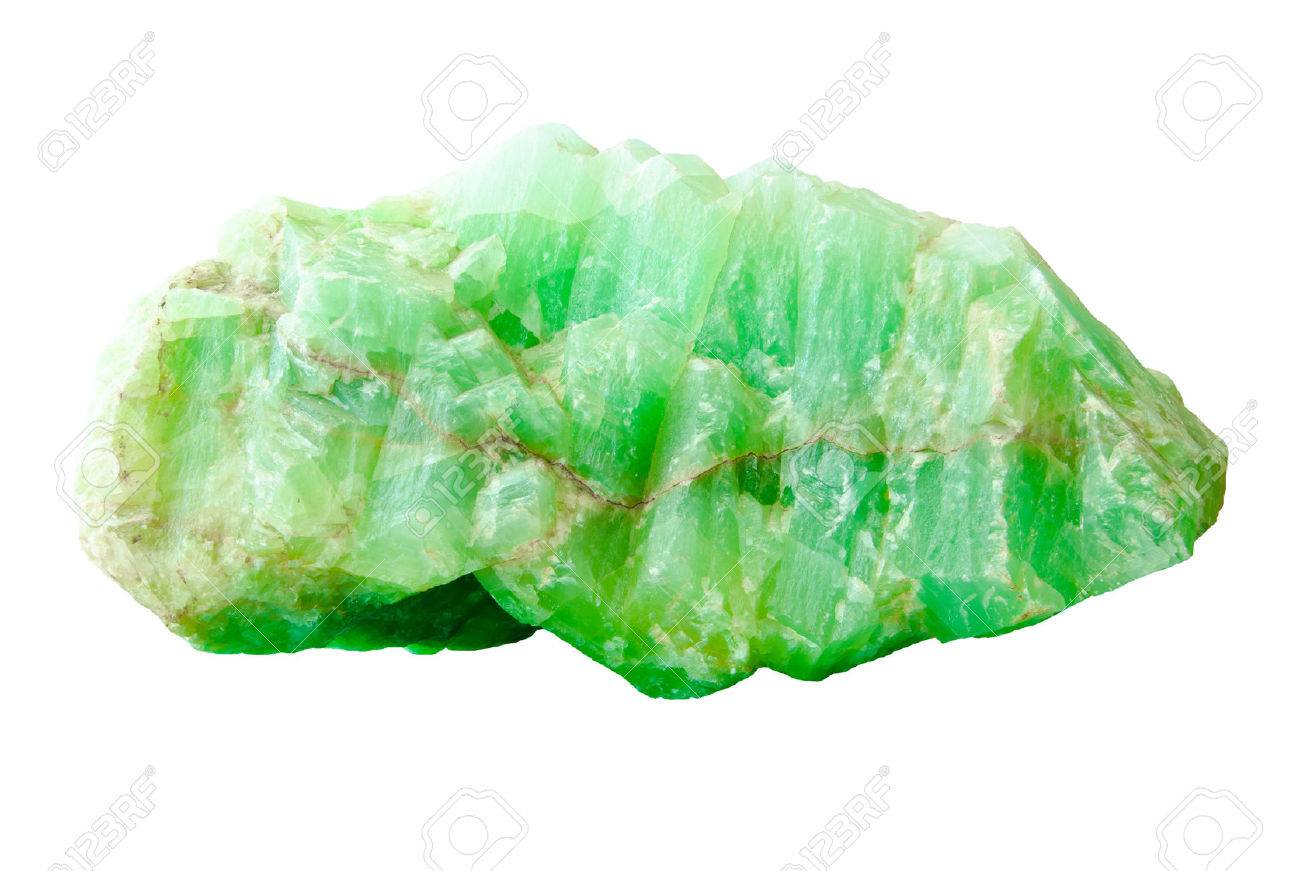 Nature mineral of jade stone on white background, clipping path. - 31298825 Nature mineral of jade stone on white background, clipping path. - 31298825