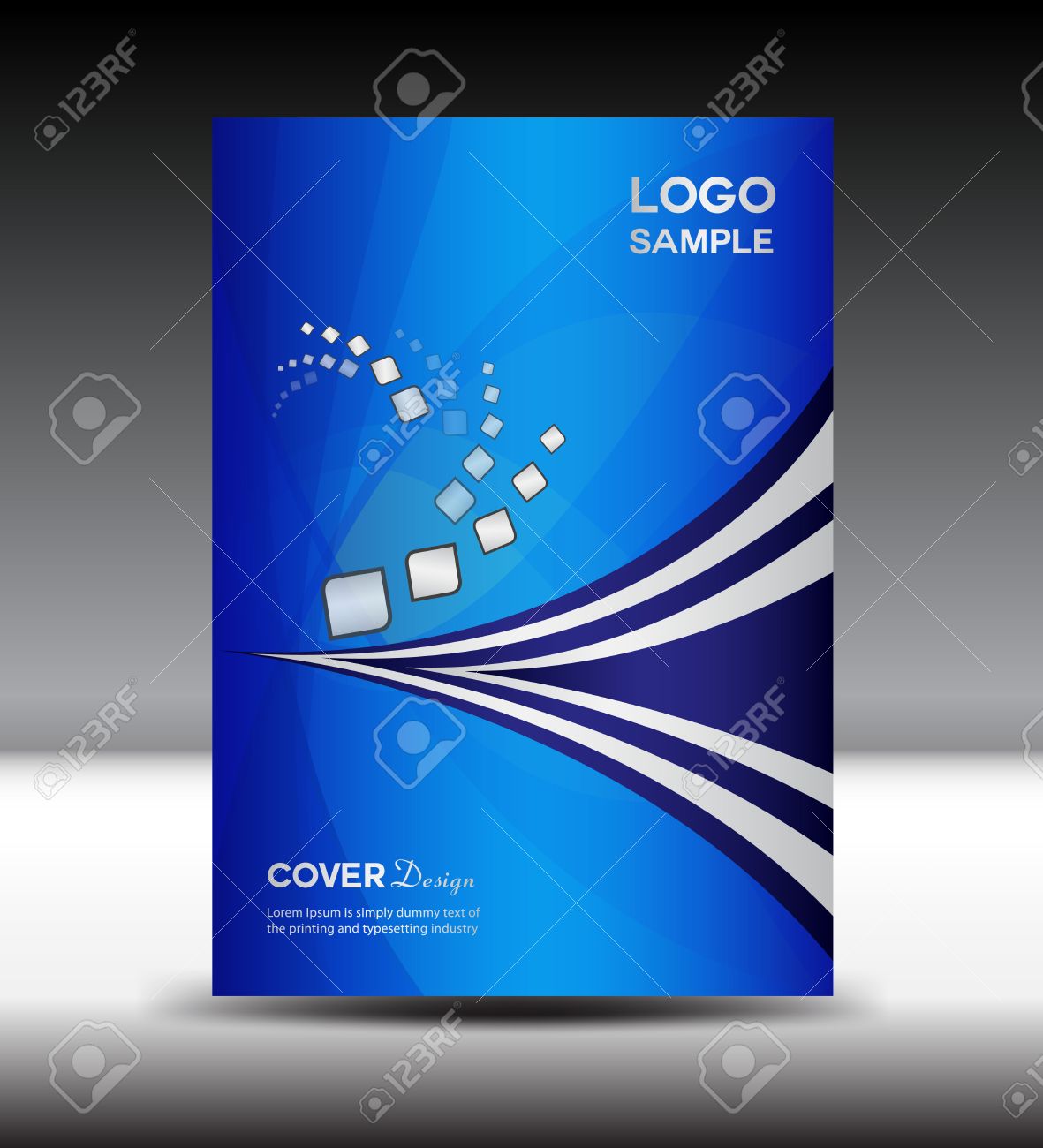Blue Cover Design Template Brochure Cover Design Illustration Cover Annual Report Layout Template Page Magazine Design Company Profile Portfolio Booklet Notebook Royalty Free Svg Cliparts Vectors And Stock Illustration Image 52957219