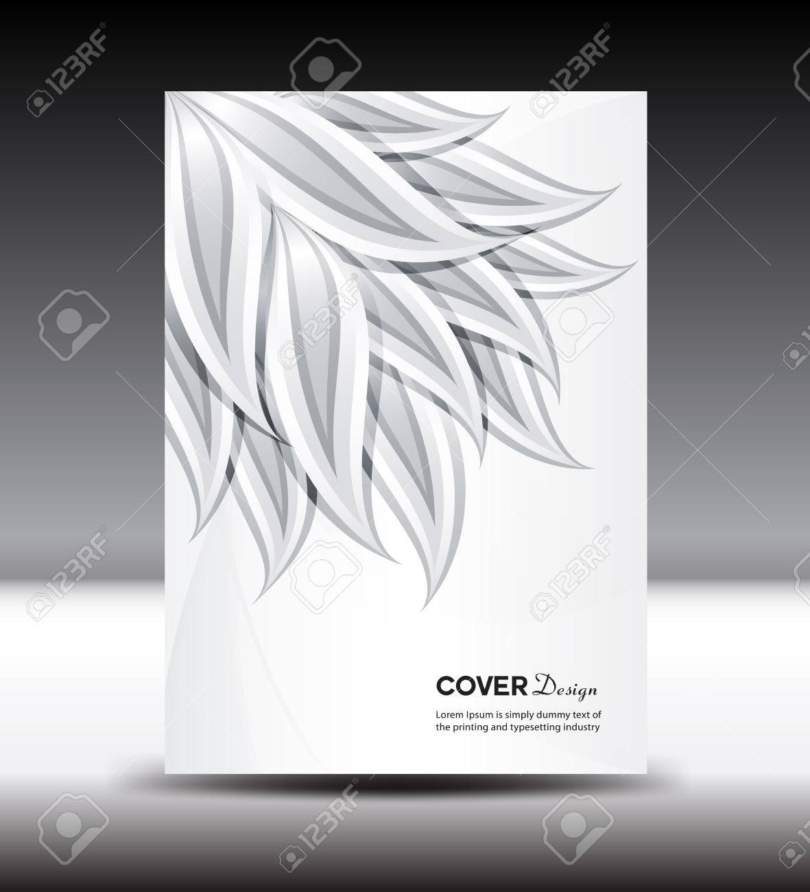 White Cover Design Template Vector Brochure Cover Design Vector Illustration Cover Annual Report Layout Template Page Magazine Flayer Design Company Profile Portfolio Booklet Leaves Royalty Free Cliparts Vectors And Stock Illustration Image