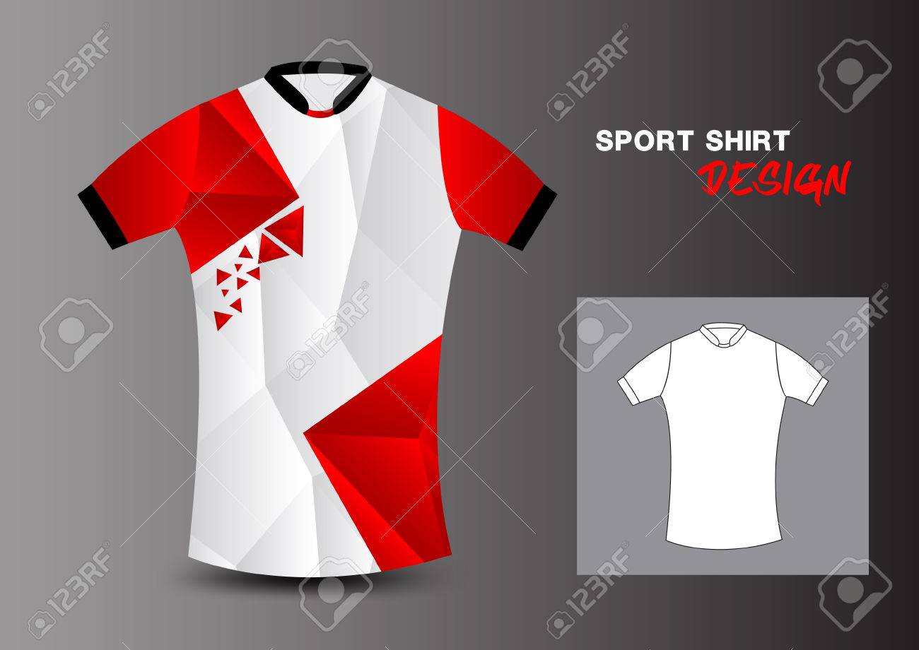 camiseta blanca y roja