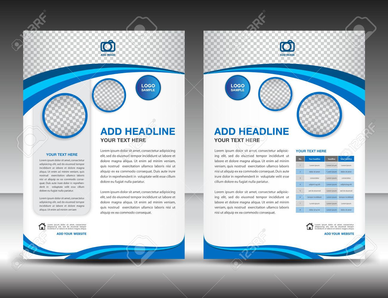 design layout template in a4 size poster leaflet newsletter magazine format