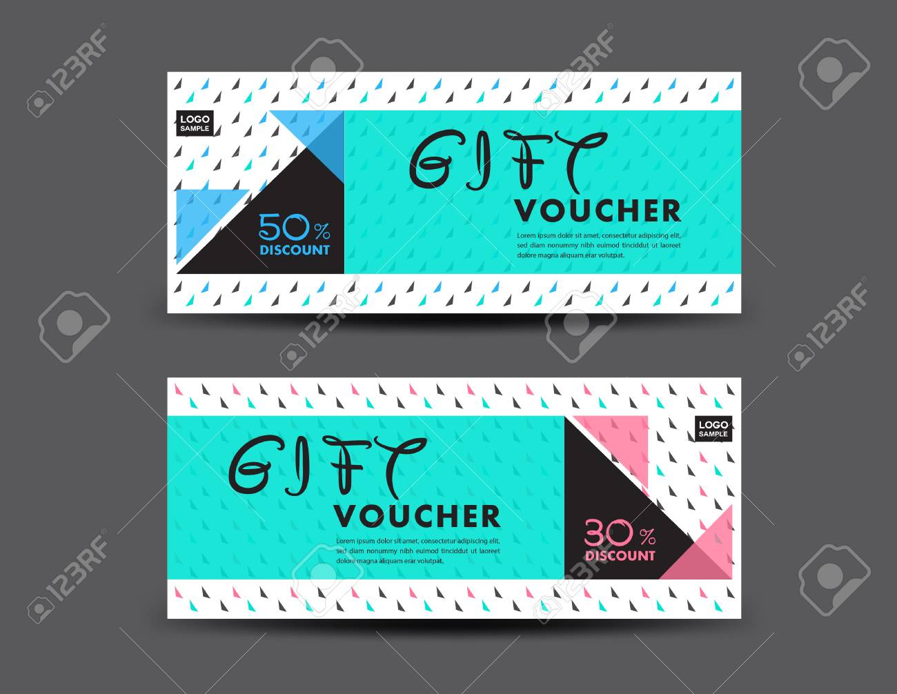 blue discount voucher template coupon design ticket gift voucher design ticket template