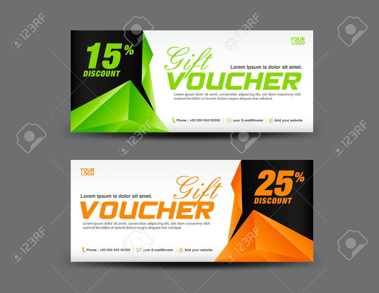 gift voucher template coupon design discount voucher template