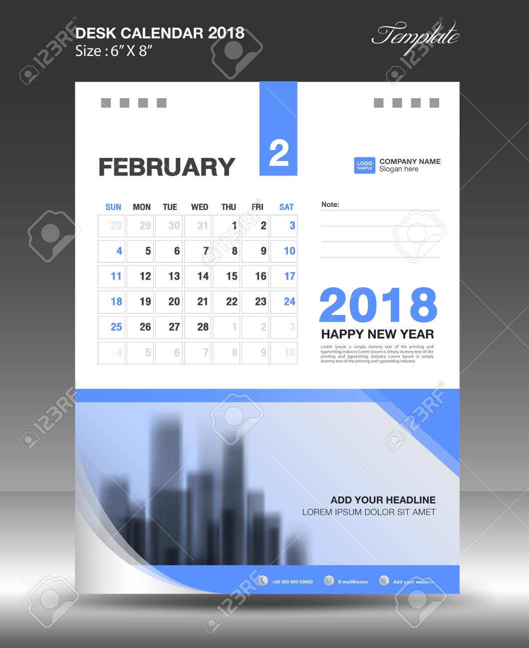 business calendar design