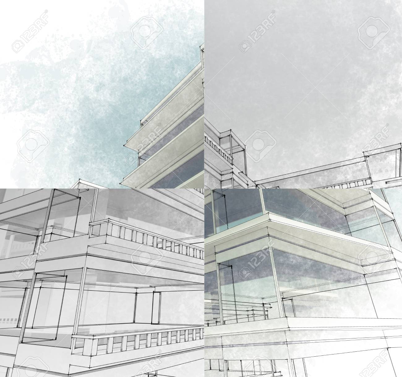 sketch of a city