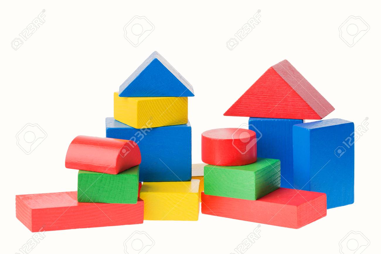 Madera Piezas De Construccion NiÃ±os Wooden Blocks Bloques Madera