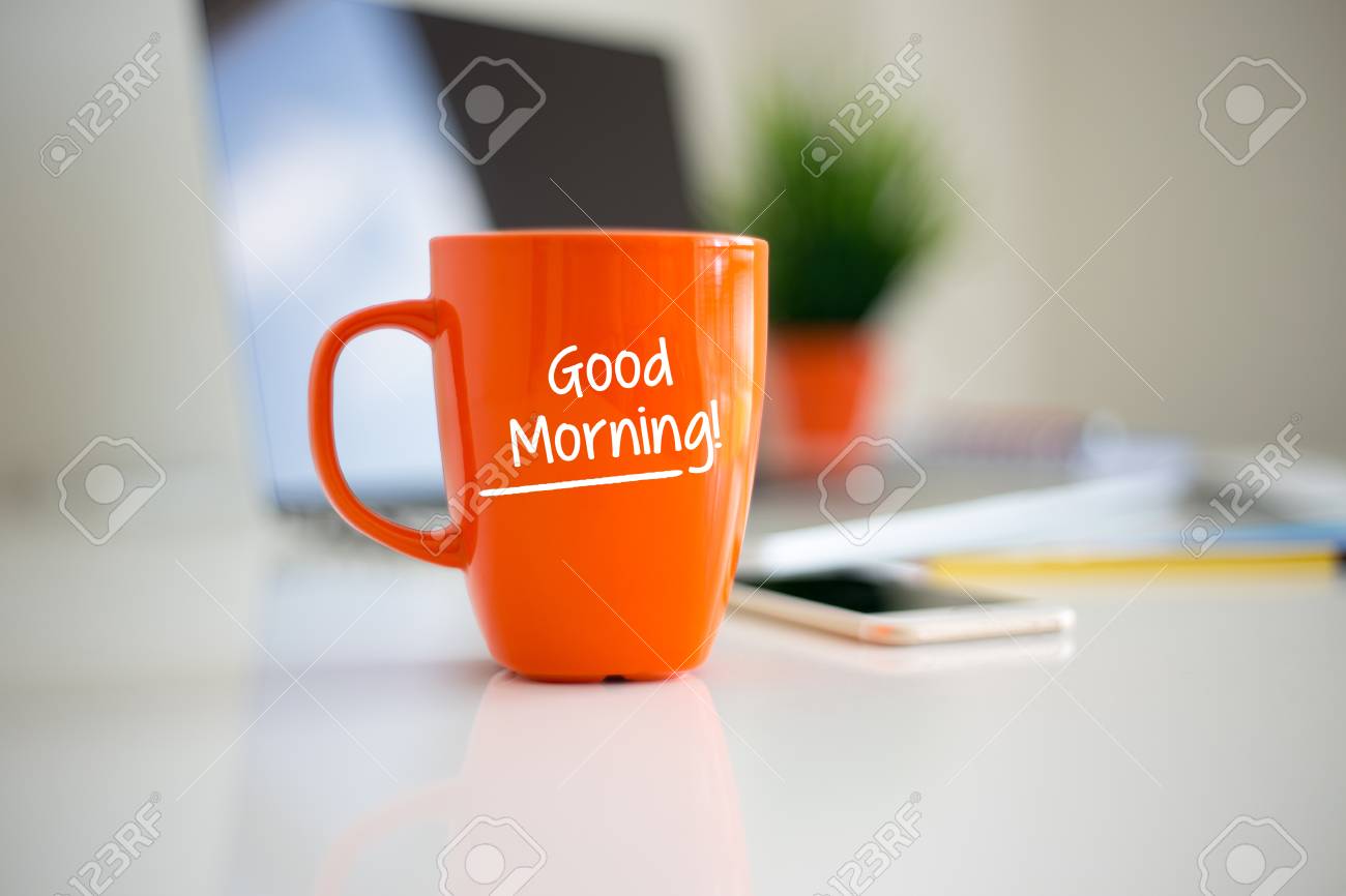 good morning coffee cup