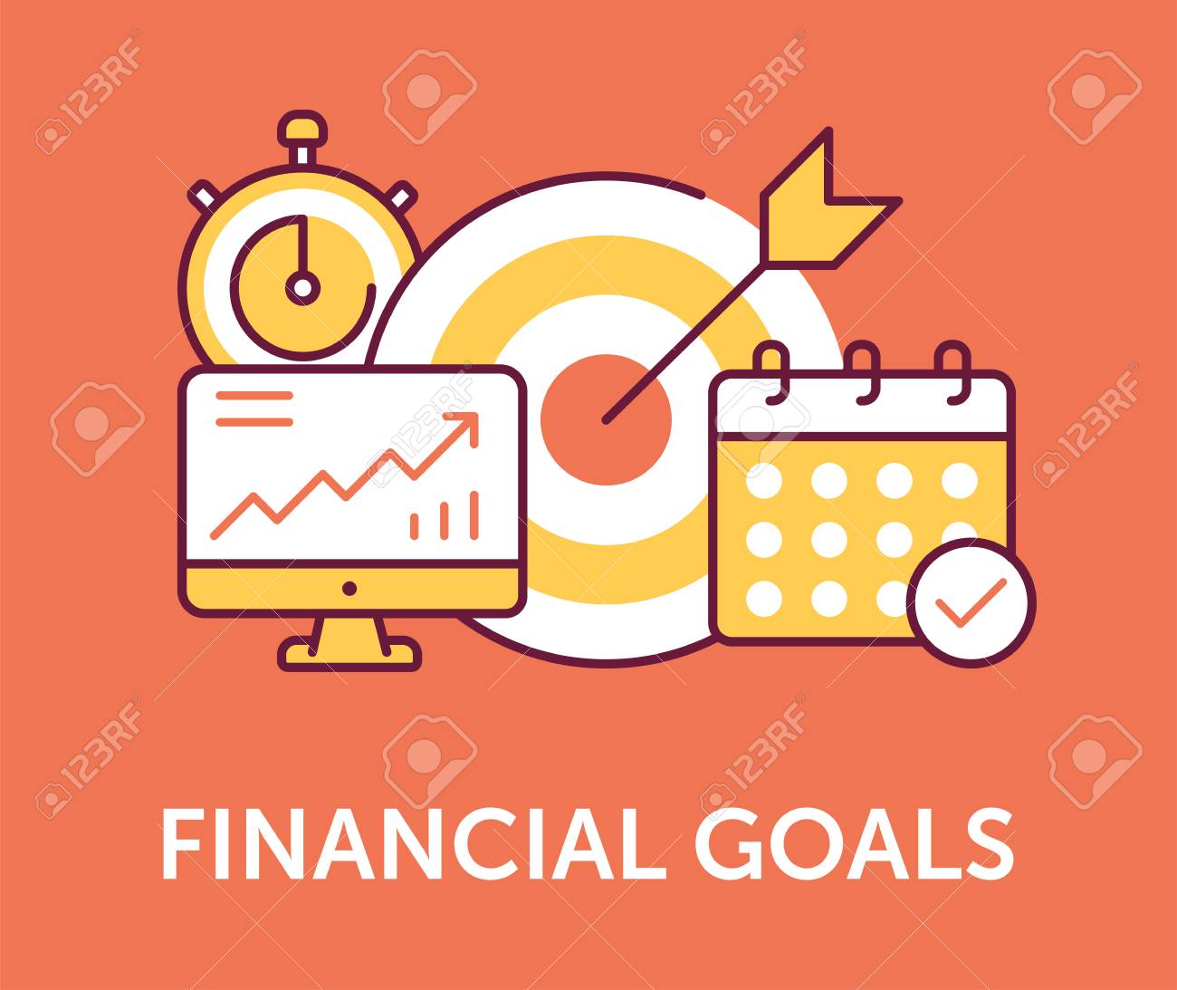 https://previews.123rf.com/images/garagestock/garagestock1807/garagestock180700490/110828212-financial-goals-icons.jpg