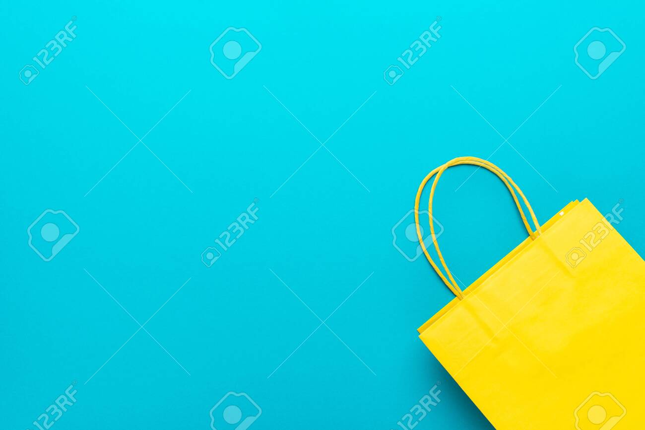 blue and yellow bag