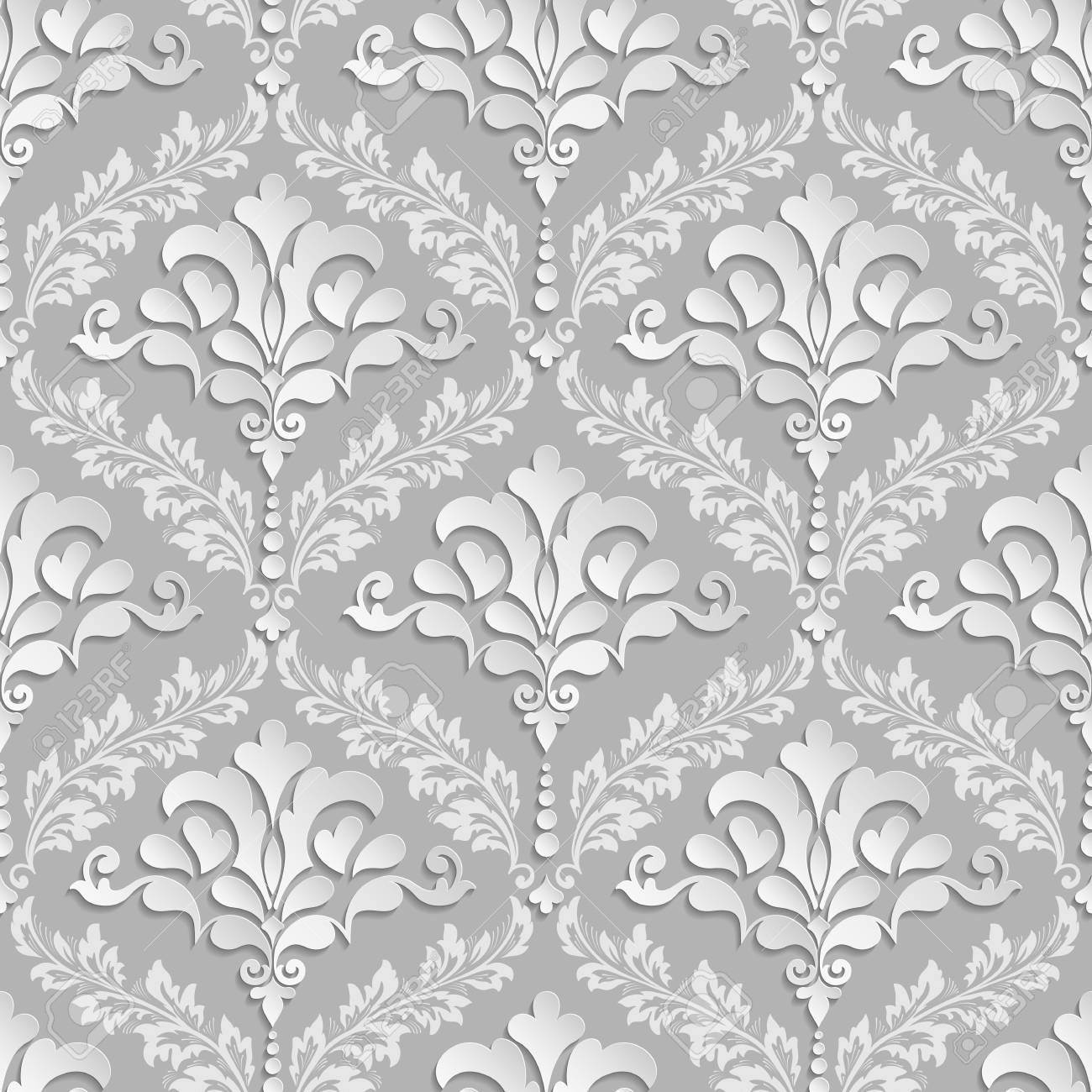 Vector Damask Seamless Pattern Background Elegant Luxury Texture Royalty Free Cliparts Vectors And Stock Illustration Image