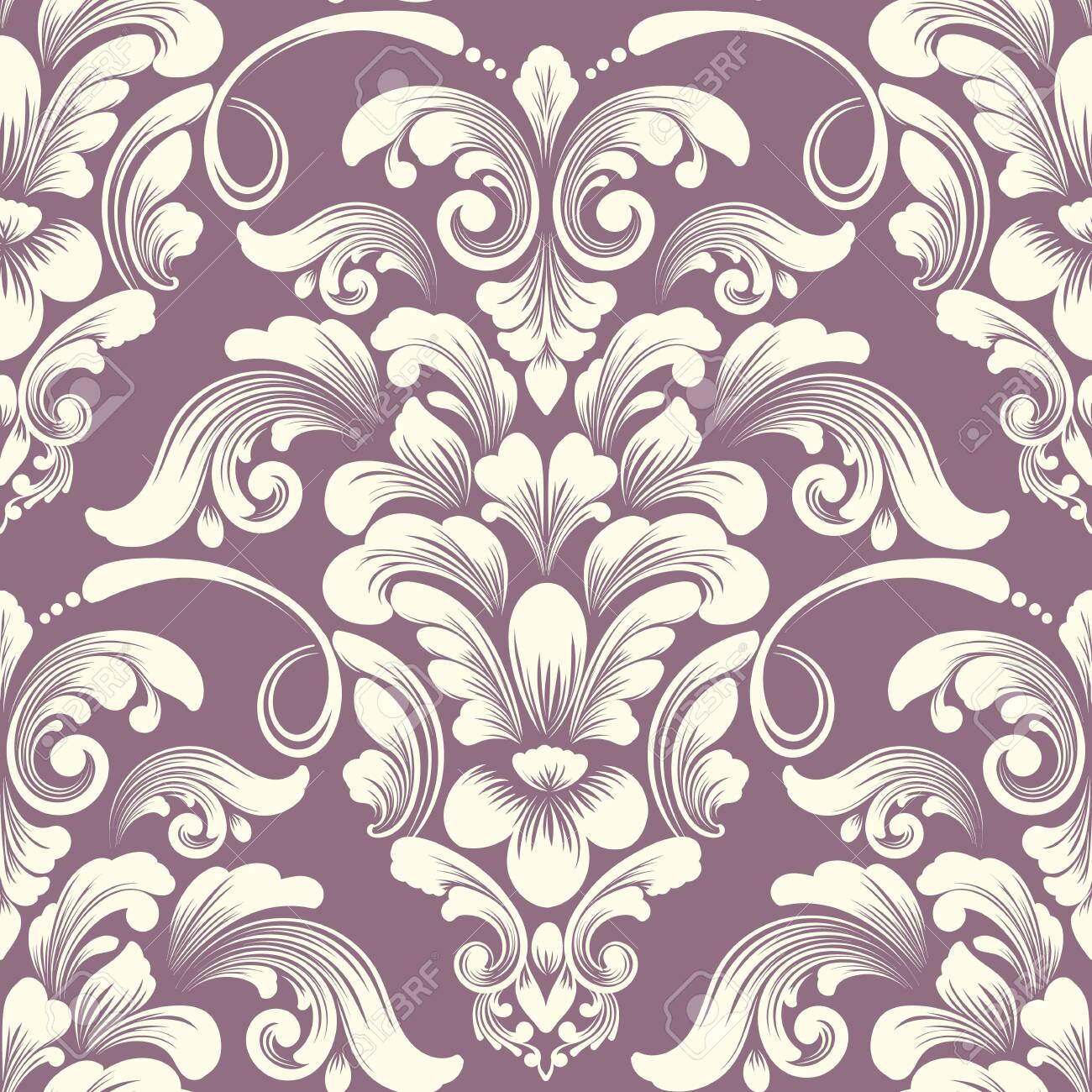 vector damask seamless pattern element classical luxury old damask template