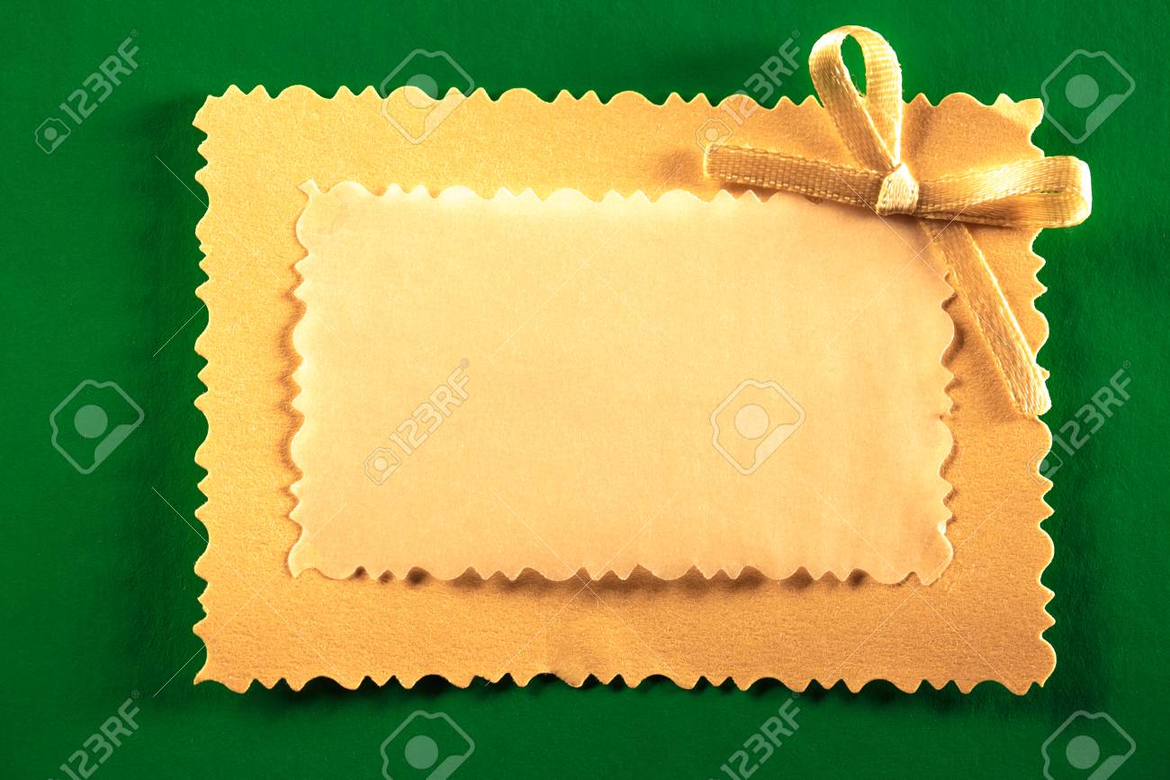 Carte De Voeux Vierge Avec Arc Decoratif Banque D Images Et Photos Libres De Droits Image