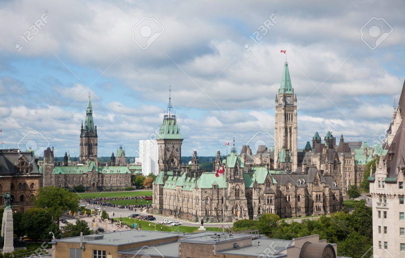 オタワ、カナダで有名な国会議事堂の写真素材・画像素材 Image 15767922