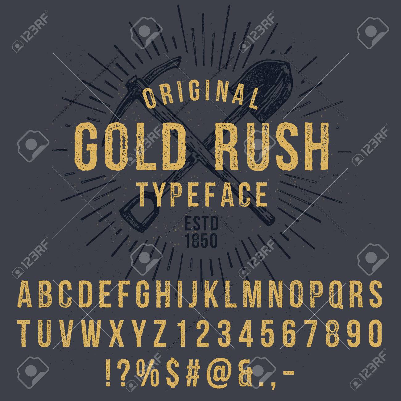 ベクター手作りフォント ビンテージ スタイルのグランジ テクスチャ タイプフェイス ラテン系のアルファベット文字と数字 のイラスト素材 ベクタ Image