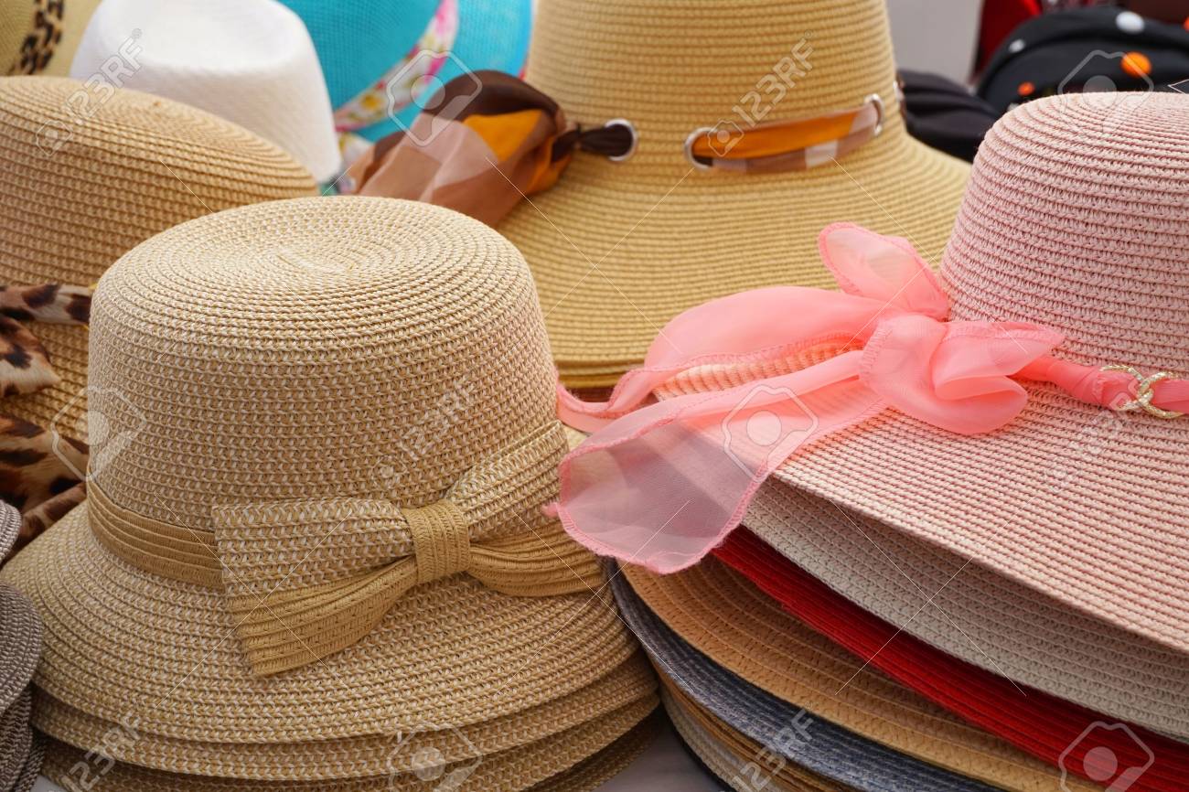 white straw hats ladies
