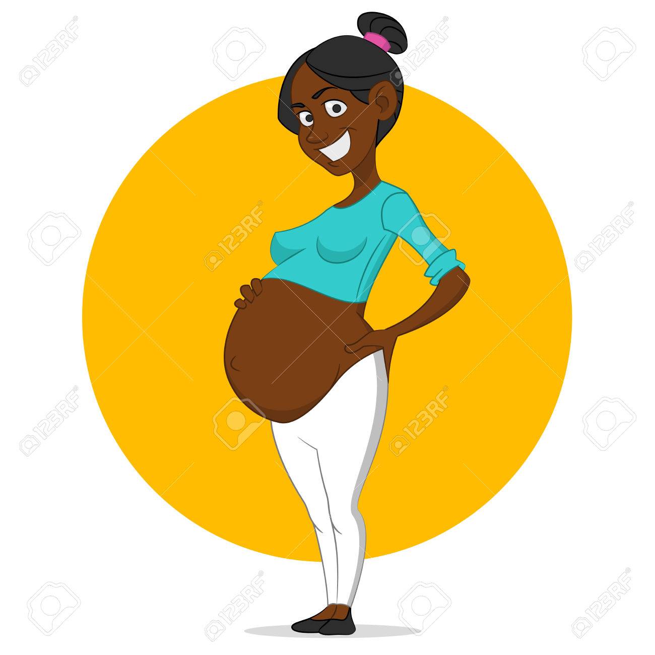 妊娠中の女性 ベクトルの図 のイラスト素材 ベクタ Image