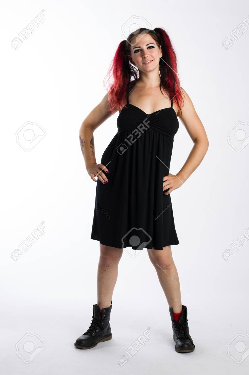 black dress combat boots
