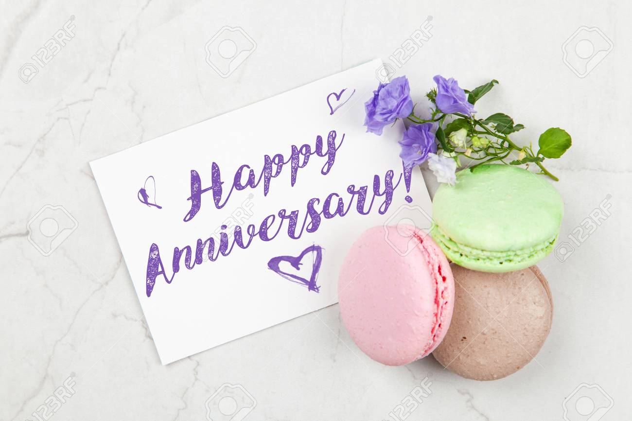 Happy Anniversary Postcard Stock Photo Picture And Royalty Free Image Image 117407833