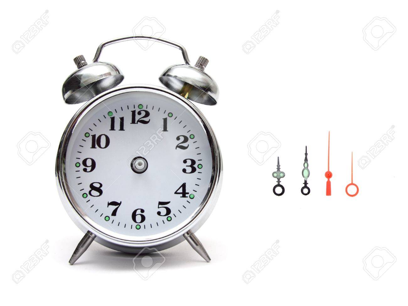 側に針で時計のアラームの画像 の写真素材 画像素材 Image