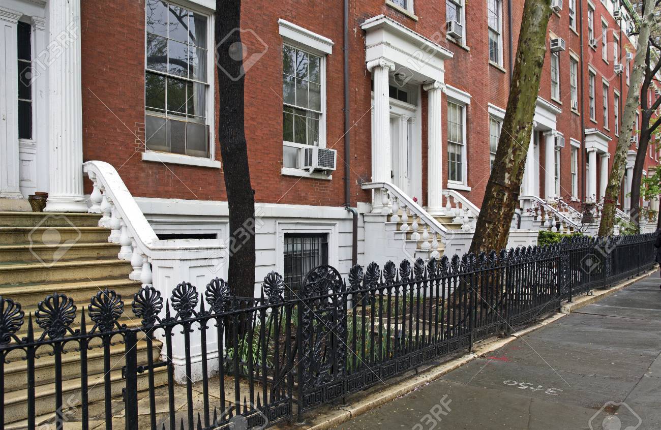 マンハッタンの高級住宅街 ニューヨーク の写真素材 画像素材 Image