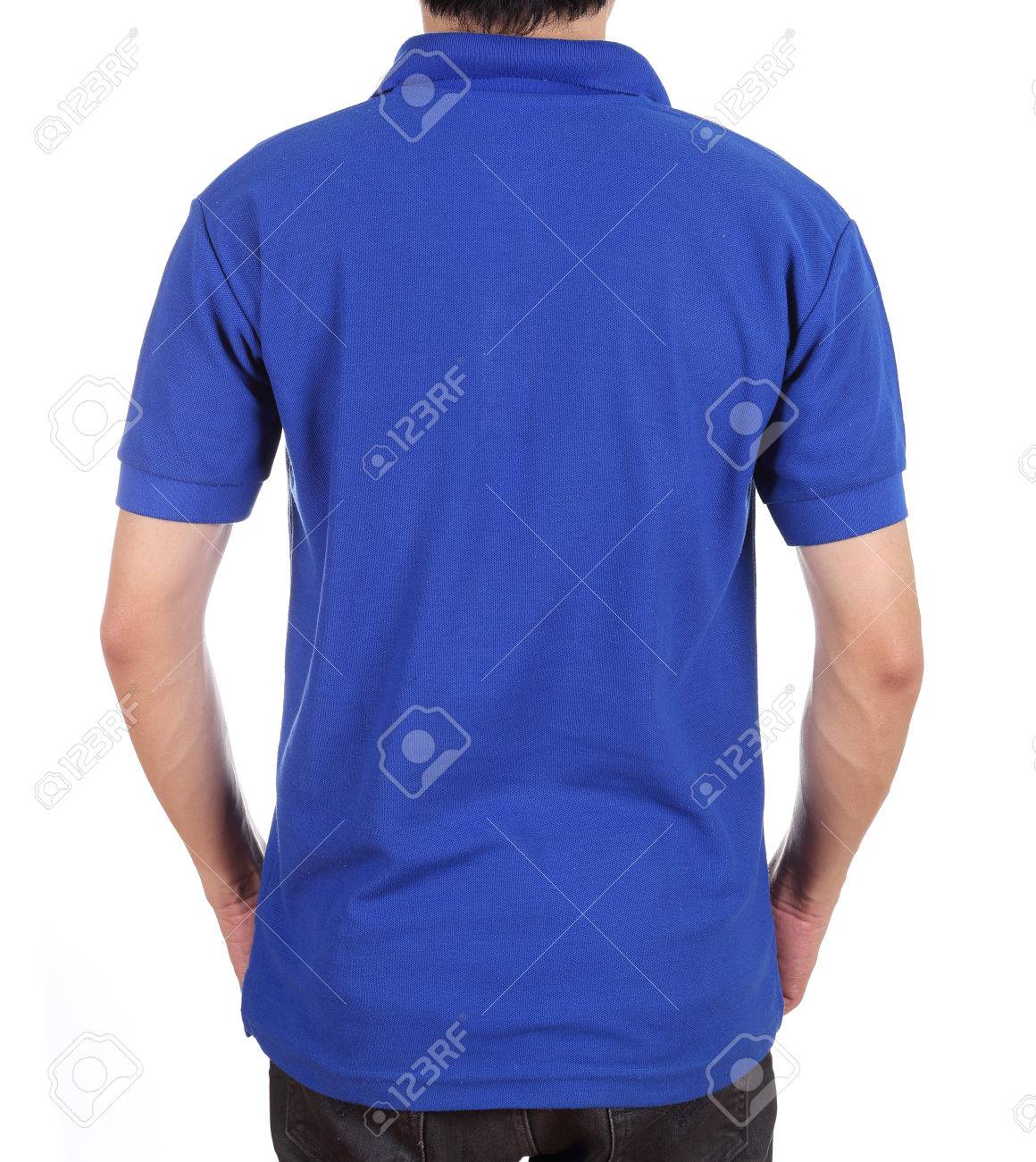 camisa azul polo