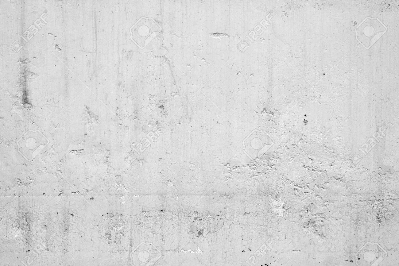 Concrete Texture For Background In White Colour Wall