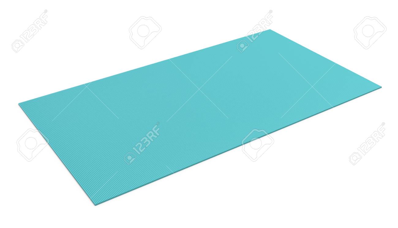 light blue yoga mat