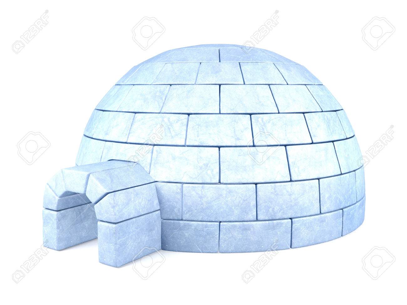 Iced Igloo Isolated On White Background Stock Photo Picture And Royalty Free Image Image 6255