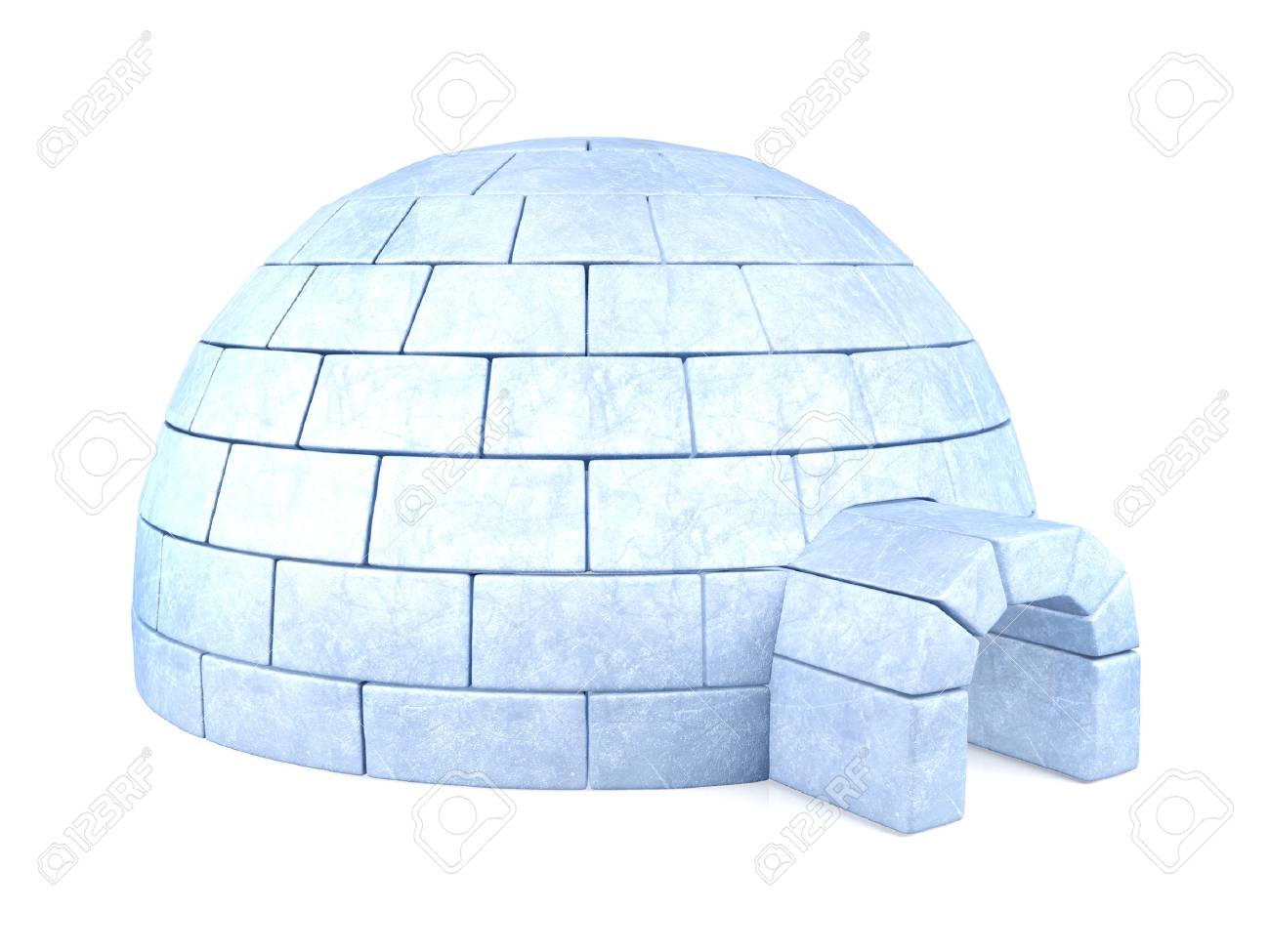 Iced Igloo Isolated On White Background Stock Photo Picture And Royalty Free Image Image
