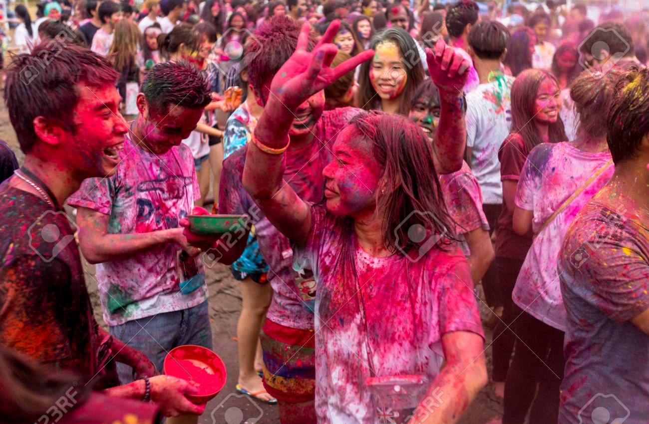 Bangkok Thailand 27 March 2016 : Holi Festival, Holi Rangotsav At Thammasat  University, .on 27 March 2016 In Bangkok, Thailand Stock Photo, Picture and  Royalty Free Image. Image 74985739., image size:1300x851
