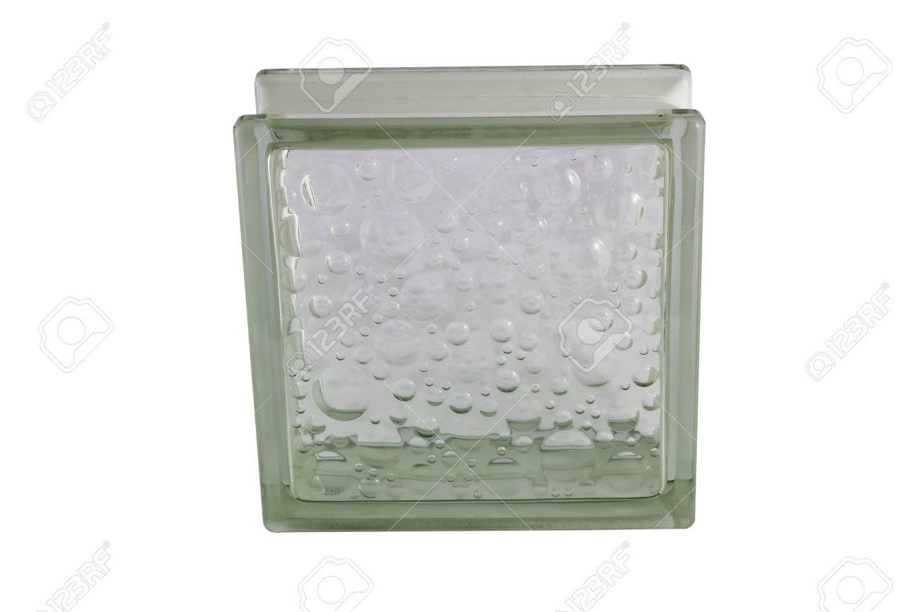 Glasblock Fur Duschen Und Wande Isoliert Auf Weissem Hintergrund Mit Beschneidungspfad Lizenzfreie Fotos Bilder Und Stock Fotografie Image
