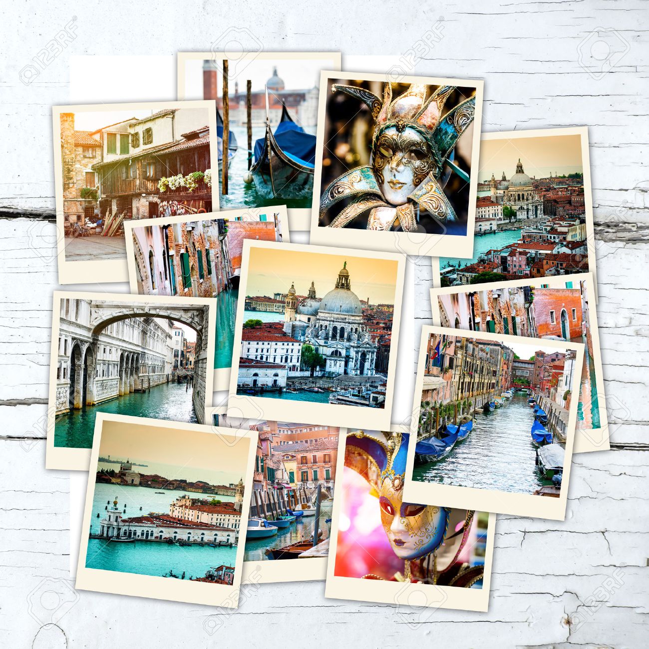 collage of polaroid photos