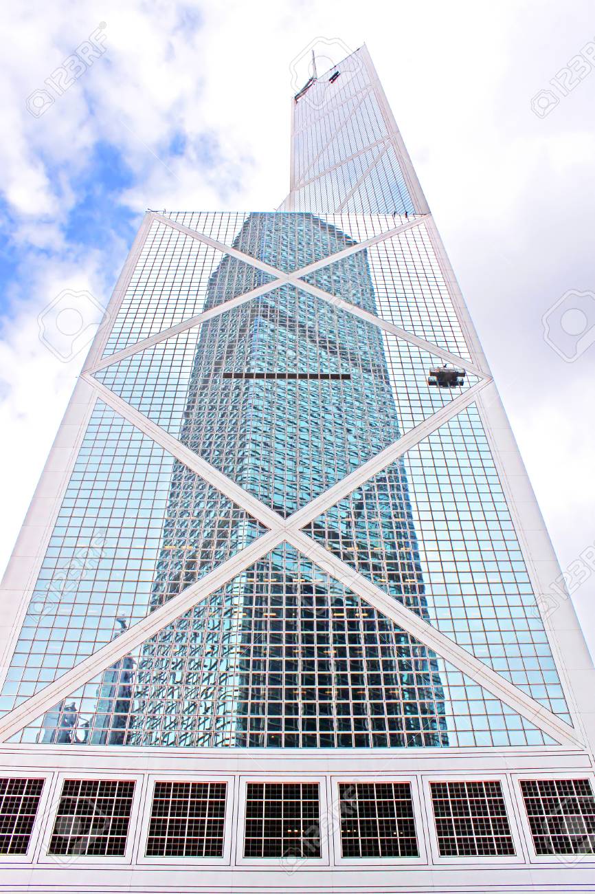 香港の中国銀行タワー 367 メートル Boc 1 つで最も高い香港地元の人に風水の原則の違反として見られて の写真素材 画像素材 Image