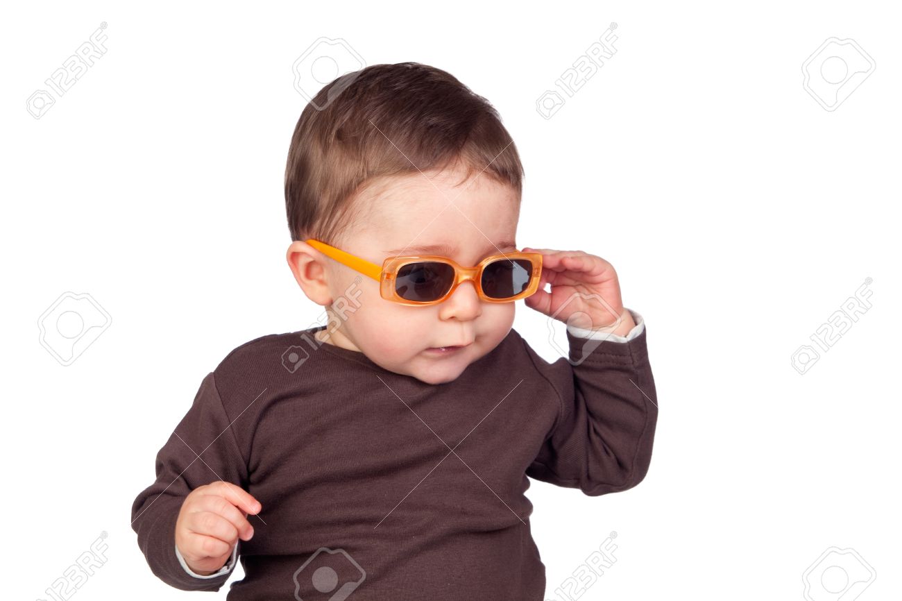 baby with sunglasses
