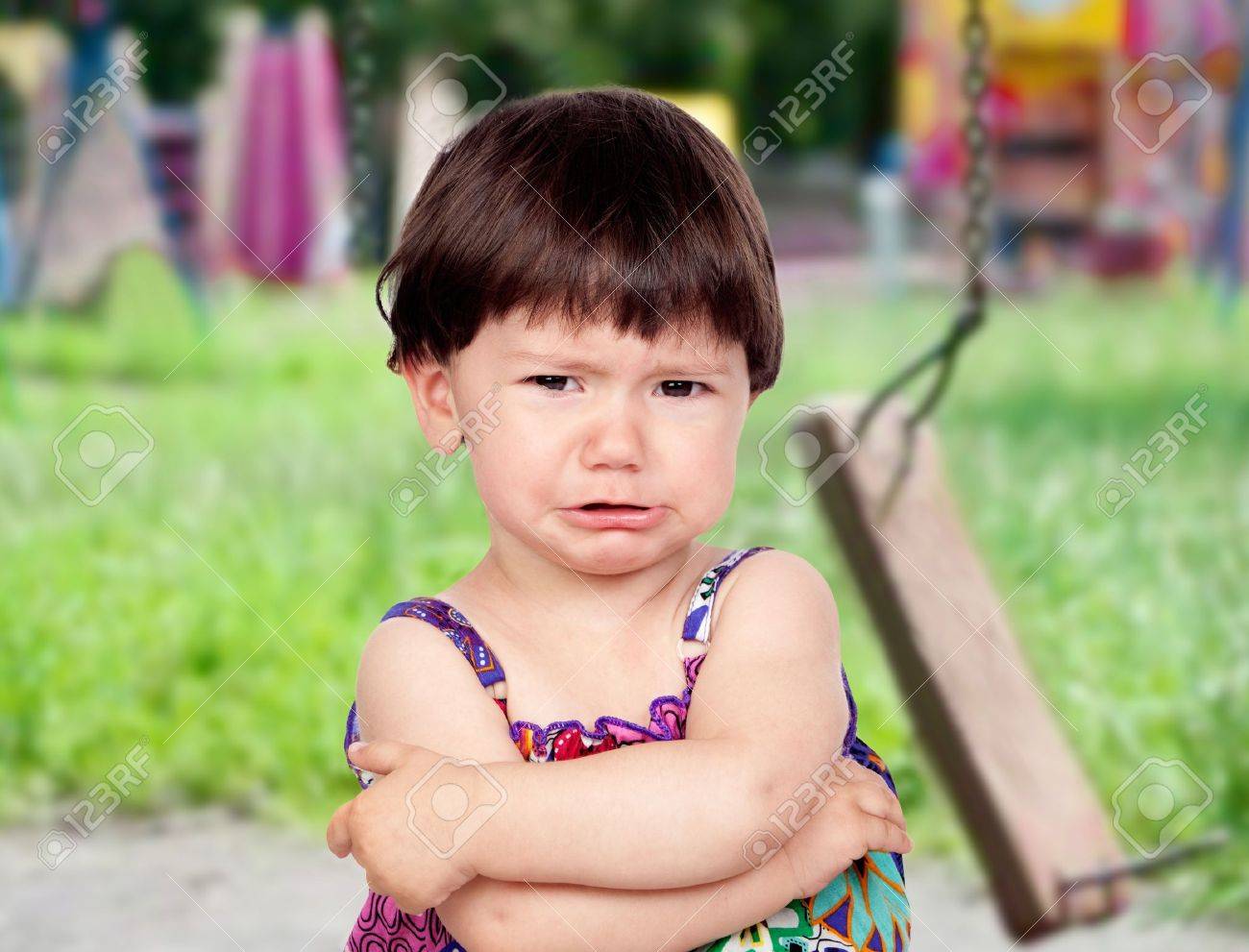 sad baby girl crying